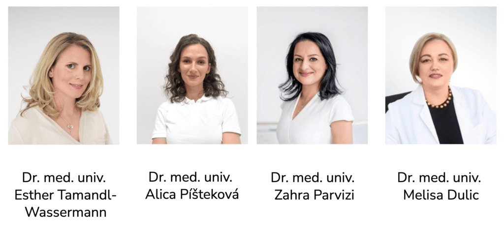 Hier sieht man die neuen Ärzte von Dermacare Wien.